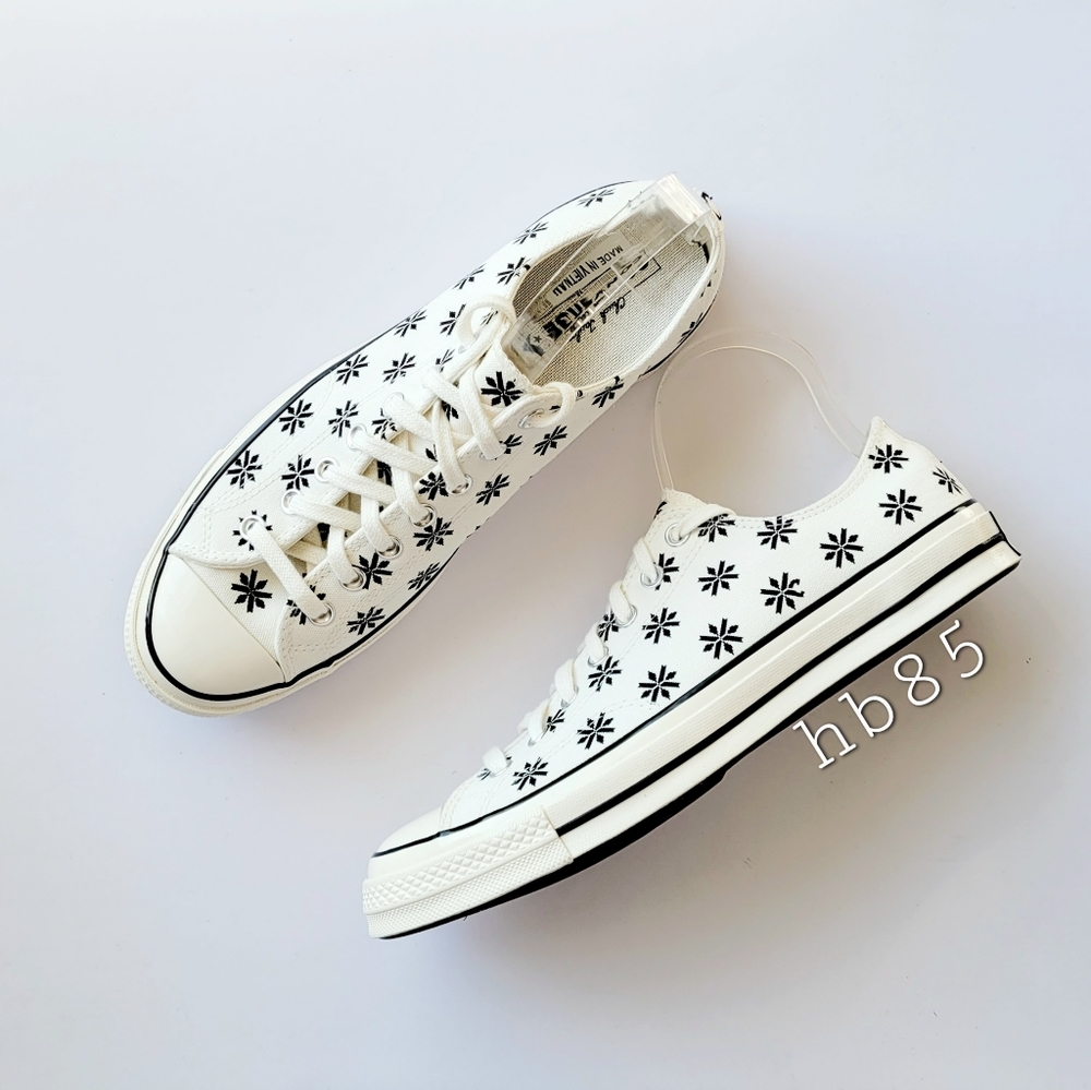 Converse Chuck 70 Ox Egret Black Egret Men's 12